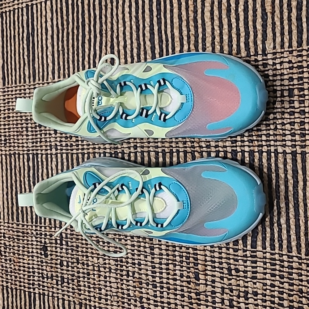 NIKE AIR MAX 270 REACT PSYCHEDELIC ART SNEAKERS